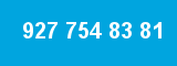 927 754 83 81 927 754 83 81